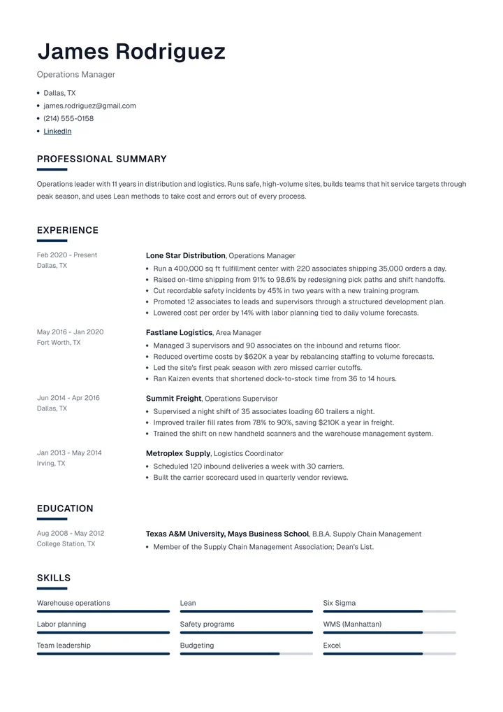 Onyx resume template example